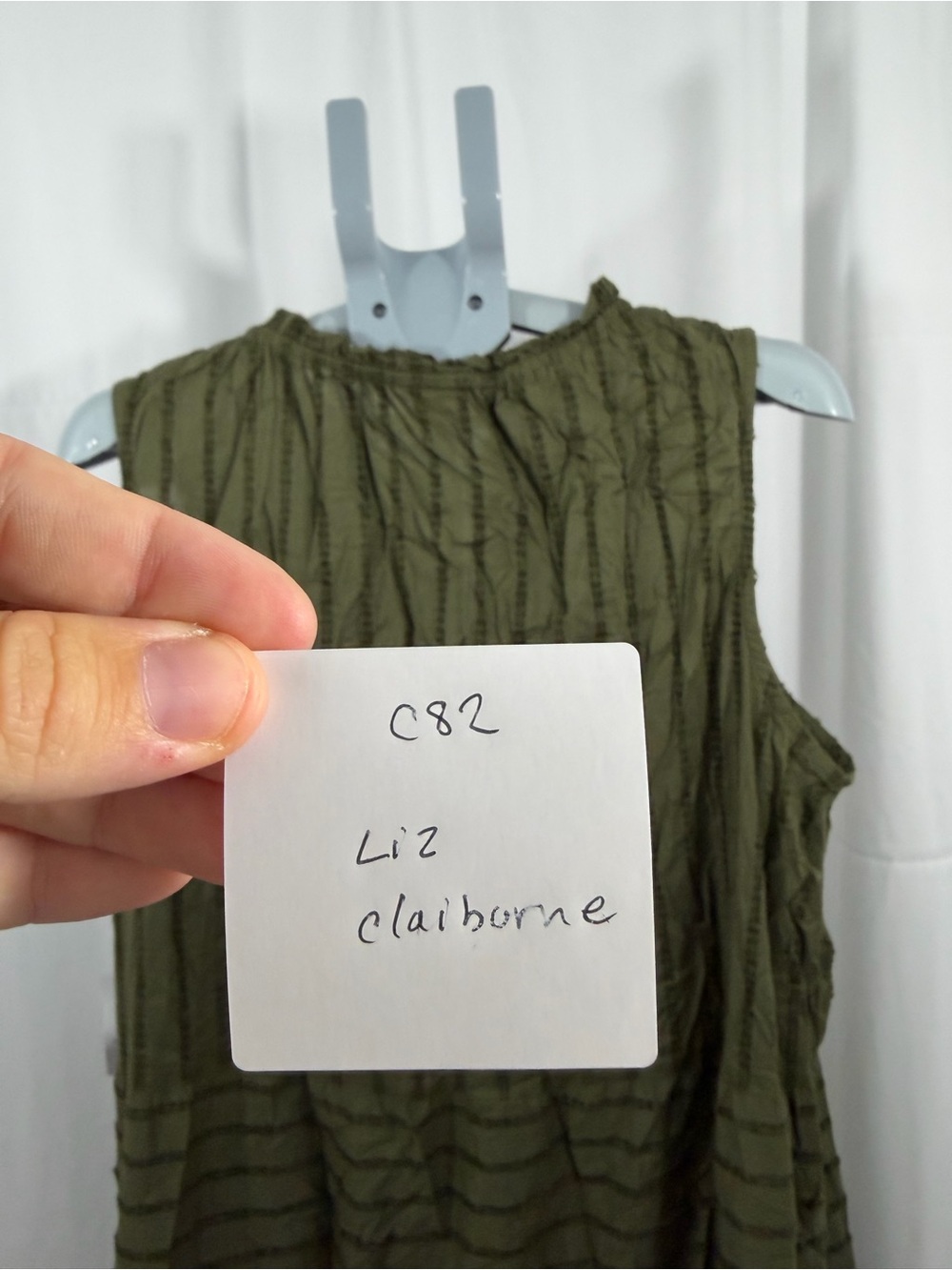 NWT Liz Claiborne Women’s Size XXL Green Tank Maxi Dress - Picture 7 of 7
